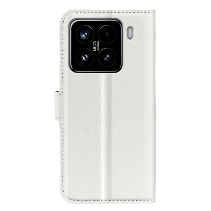 Bild 6,  Xiaomi 15 Fodral Litchi Läder Vit