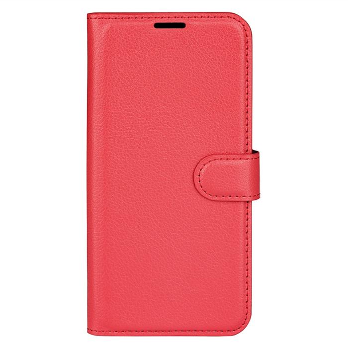 Bild 5,  Samsung Galaxy A16 / A26 5G Fodral Litchi Läder Textur Röd