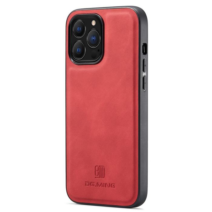Bild 2, DG.MING DG.MING iPhone 15 Pro Skal Läderbelagt Röd