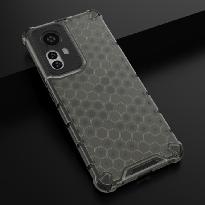 Bild 2,  Xiaomi 12 Pro Skal Hybrid Honeycomb Svart