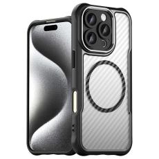  iPhone 16 Pro Skal MagSafe Kolfiber Textur Svart