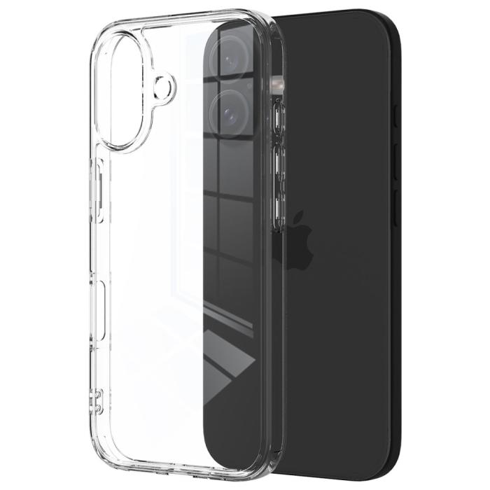 Bild 2,  iPhone 16 Plus Skal Akryl/TPU Transparent