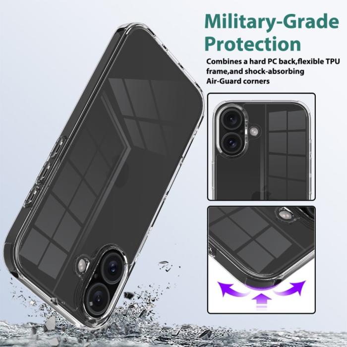 Bild 5,  iPhone 16 Plus Skal Akryl/TPU Transparent