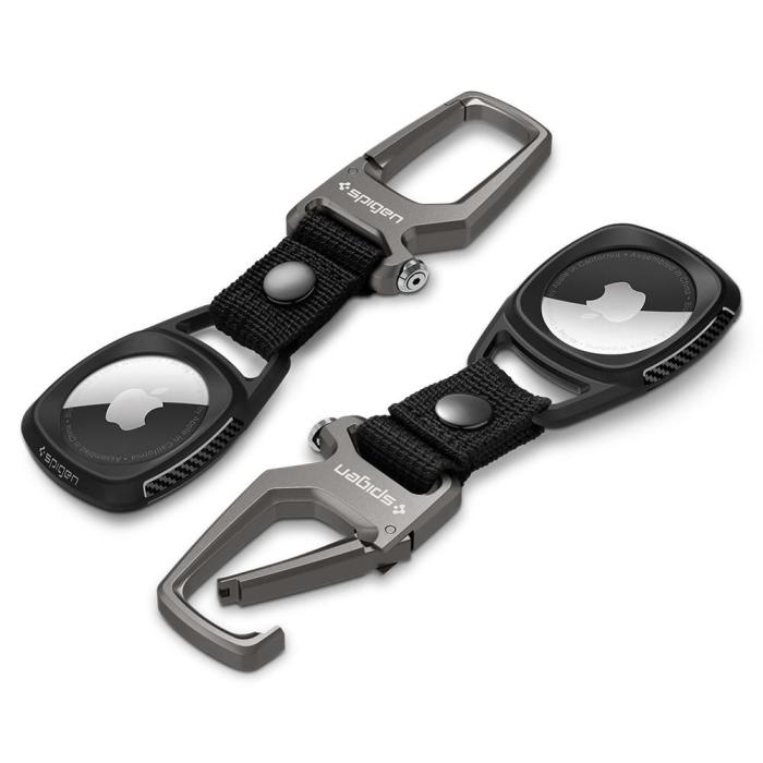Bild 3, Spigen Spigen Apple AirTag 2/1 Skal Rugged Armor Matt Svart
