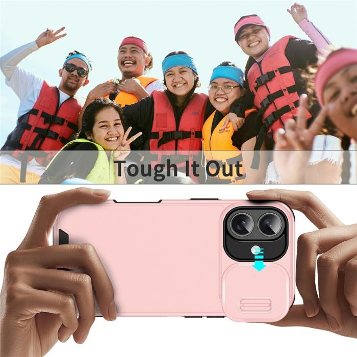 Bild 6,  iPhone 17 Skal Hybrid Armor CamCover Rosa