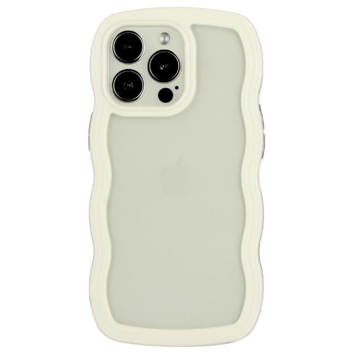 Bild 2,  iPhone 14 Pro Max Skal Wavy Hybrid Vit