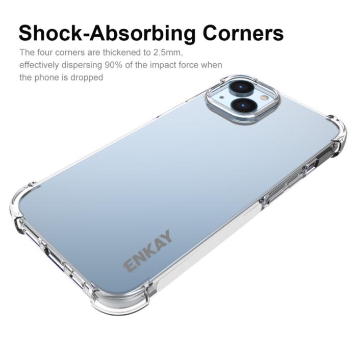 Bild 3, ENKAY ENKAY iPhone 14 Skal Shockproof TPU Transparent