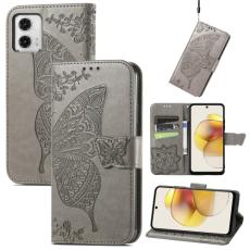  Motorola Moto G73 5G Fodral Butterfly Gr&aring;