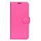  Samsung Galaxy S25 Plus Fodral Litchi Läder Rosa