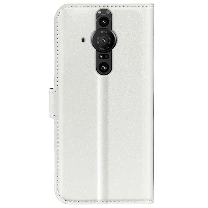 Bild 3,  Sony Xperia Pro-I Fodral Litchi Textur Vit