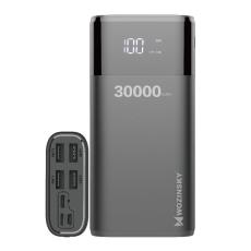 Wozinsky Wozinsky 30000 mAh Power Bank 4A 4x USB Med Display - Svart