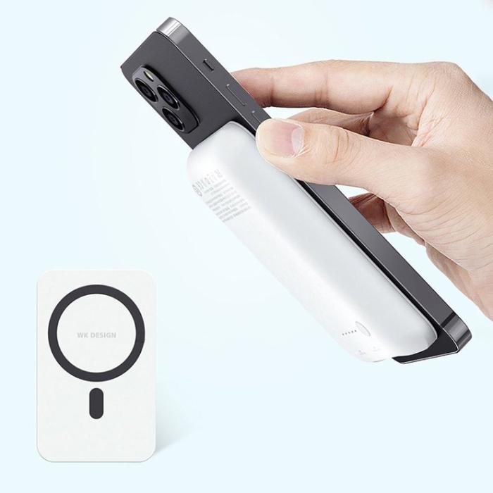Bild 3, WK WK Trådlös Power Bank 20W 5000 mAh (MagSafe Kompatibel) - Svart