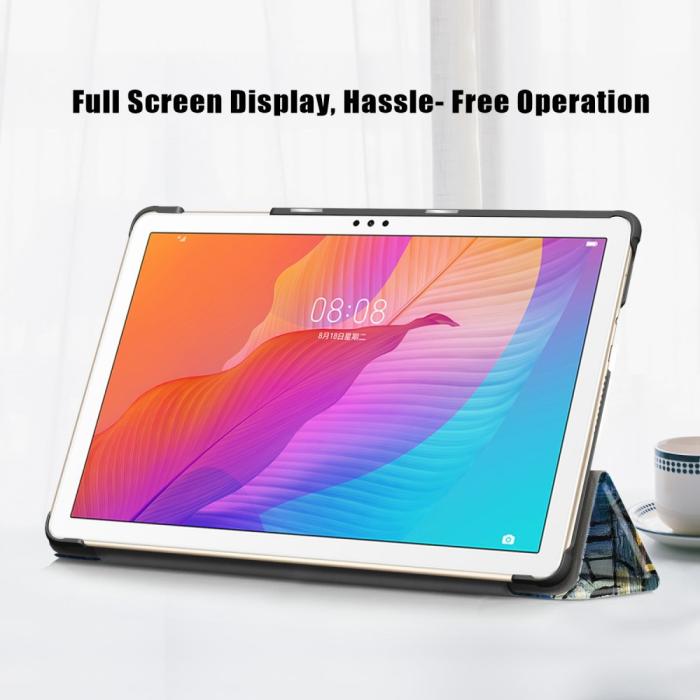 Bild 4,  Huawei MatePad T 10 / T 10s - Tri-Fold Fodral - Brush Painting