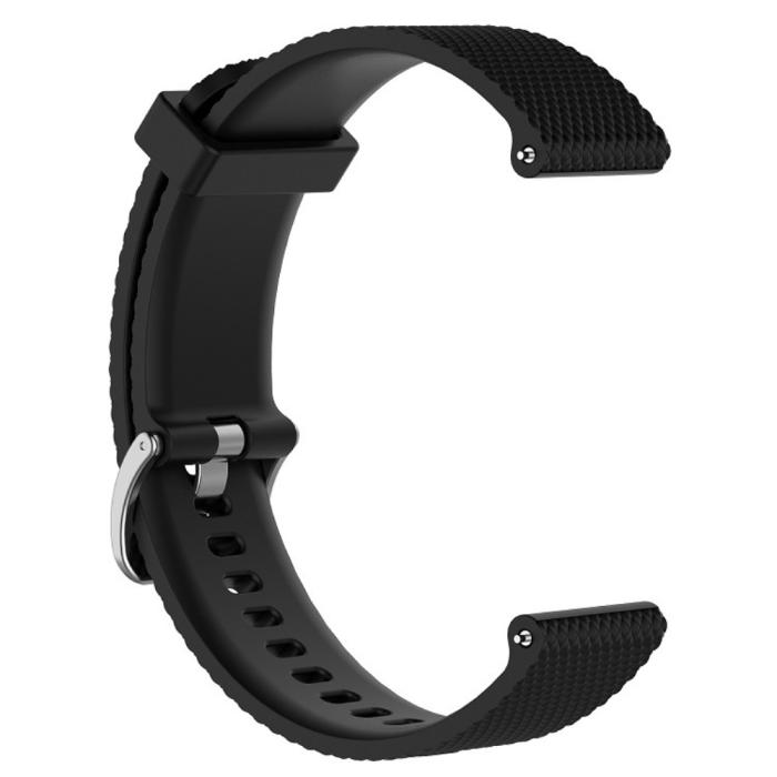 Bild 3,  Diamond Silikon Armband För Smartwatch - Svart (22mm)