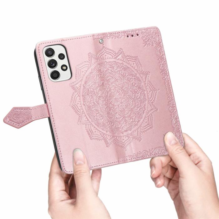Bild 6,  Samsung Galaxy A53 5G Fodral Mandala Läder Roséguld