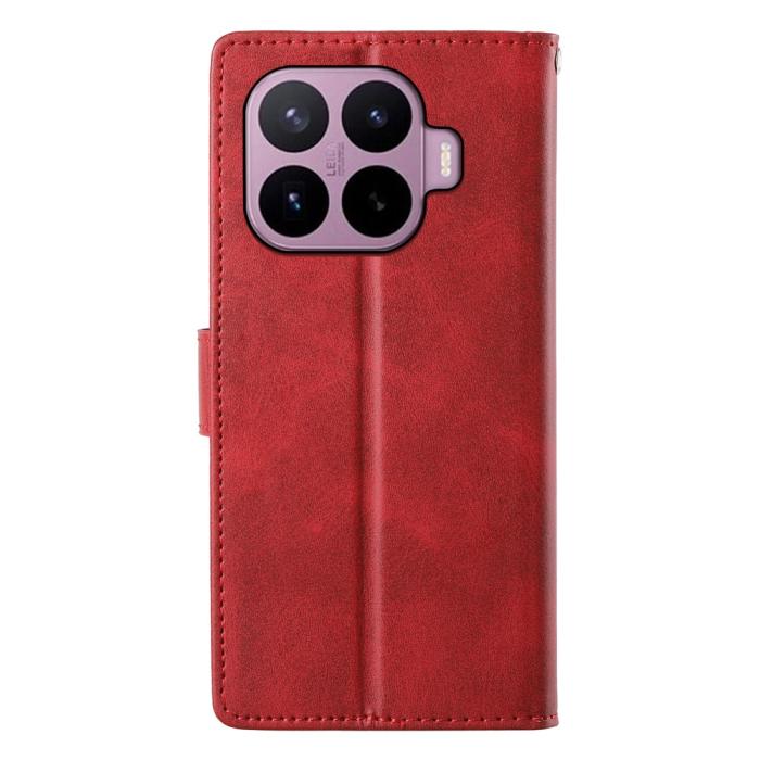 Bild 5,  Xiaomi 17T Pro Fodral Läder Röd