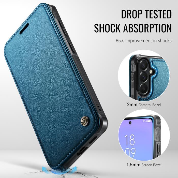 Bild 5, CASEME CASEME Samsung Galaxy A18/A17/A16/A26 Skal RFID Plånbok Blå