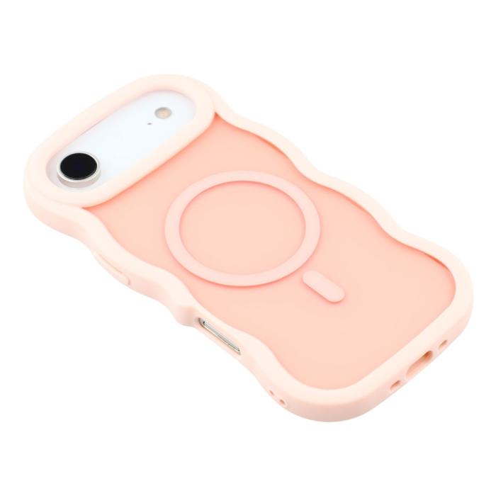 Bild 4,  iPhone Air Skal MagSafe Wavy Matt Ljus Rosa