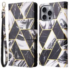  iPhone 16 Pro Max Fodral Marmor Tryck Svart