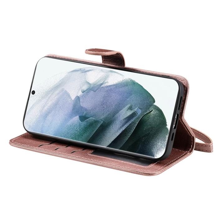 Bild 6,  Samsung Galaxy S22 Ultra Fodral 2in1 Magnet Roséguld