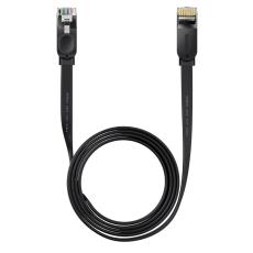 BASEUS Baseus 2m Cat6 Platt RJ45 N&auml;tverkskabel Svart