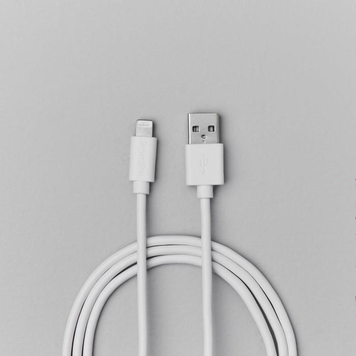 Bild 5, Smartline Smartline 3m Lightning MFi Laddningskabel Vit