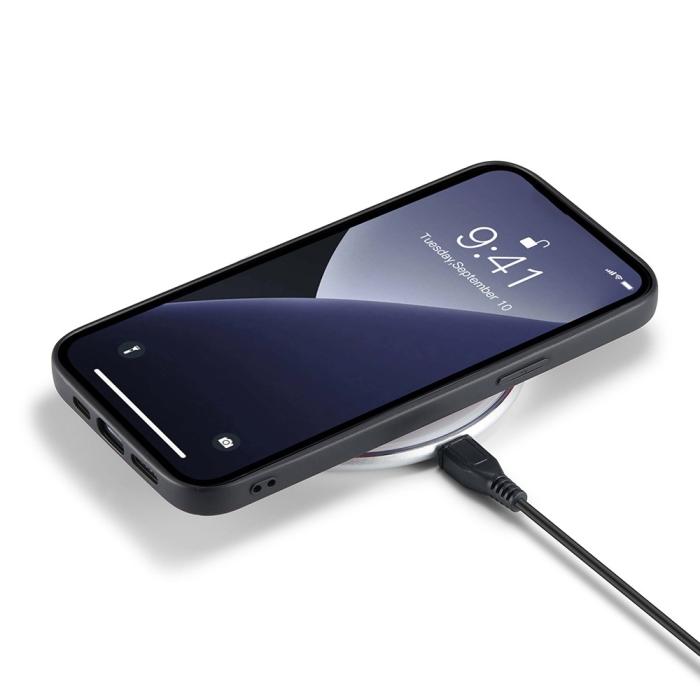 Bild 4, DG.MING DG.MING iPhone 15 Pro Skal Läderbelagt Röd