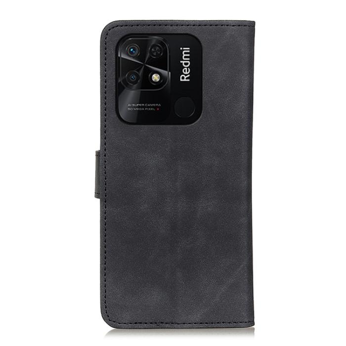 Bild 3, KHAZNEH KHAZNEH Xiaomi Redmi 10C Fodral Retro Svart