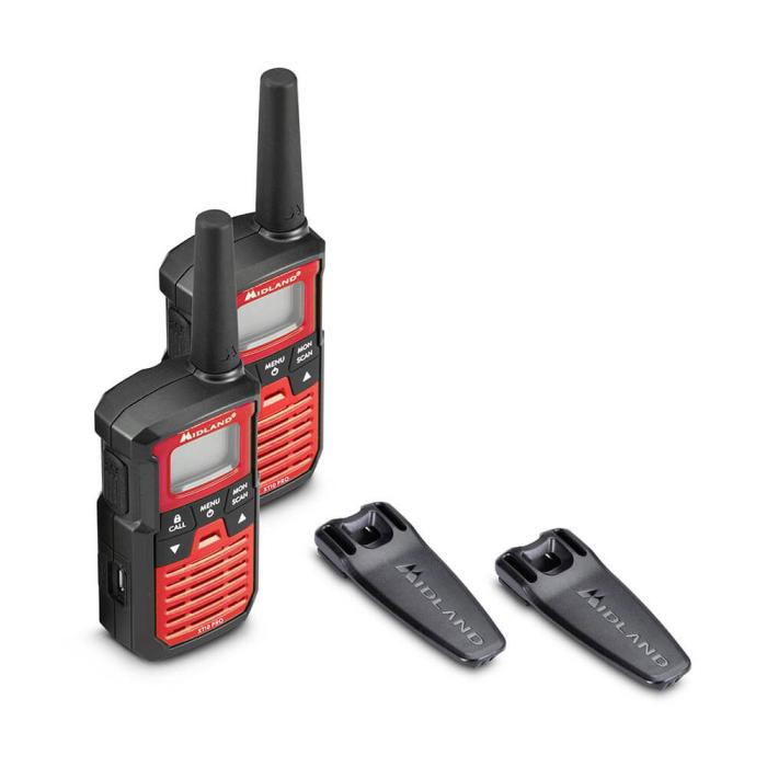 Bild 3, MIDLAND Midland Walkie Talkie XT10 Pro Svart/Röd