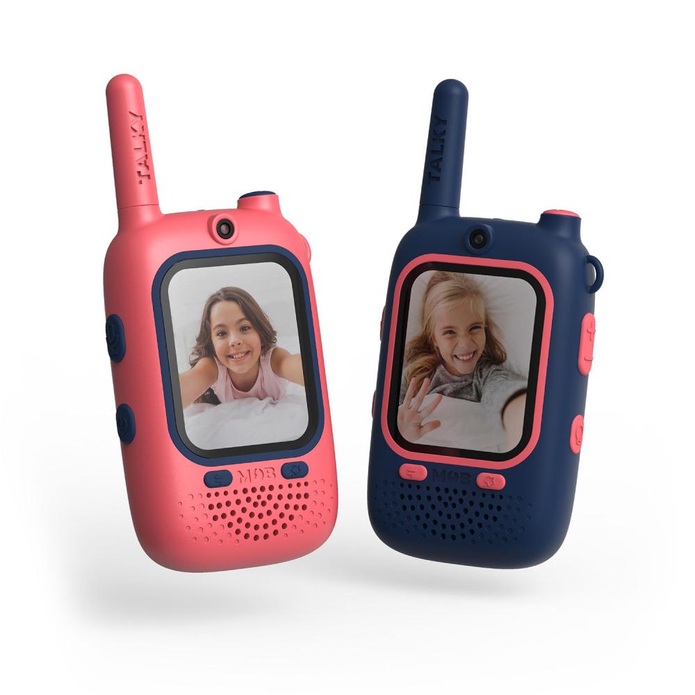 Mobility On Board MOB Walkie Talkie Video Talky Cutie Blå och Rosa