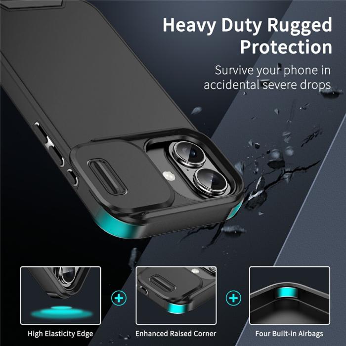 Bild 2,  iPhone 17 Skal Hybrid Armor CamCover Svart