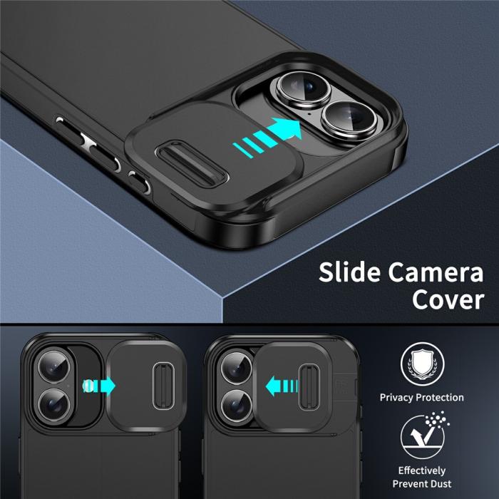 Bild 3,  iPhone 17 Skal Hybrid Armor CamCover Svart