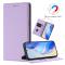  Google Pixel 10/10 Pro / 9/9 Pro Fodral RFID Litchi Läder Lila