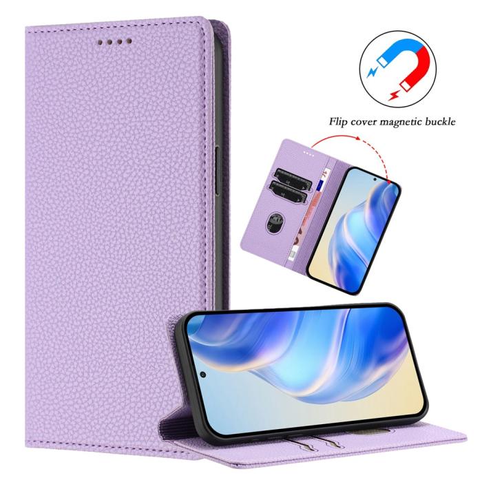 Bild 5,  Google Pixel 10/10 Pro / 9/9 Pro Fodral RFID Litchi Läder Lila