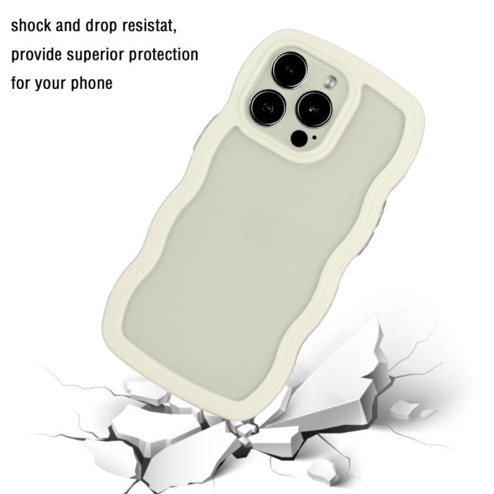 Bild 3,  iPhone 14 Pro Max Skal Wavy Hybrid Vit