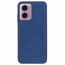  Motorola Moto G04 4G/G24 4G Retro L&auml;der Skal Bl&aring;