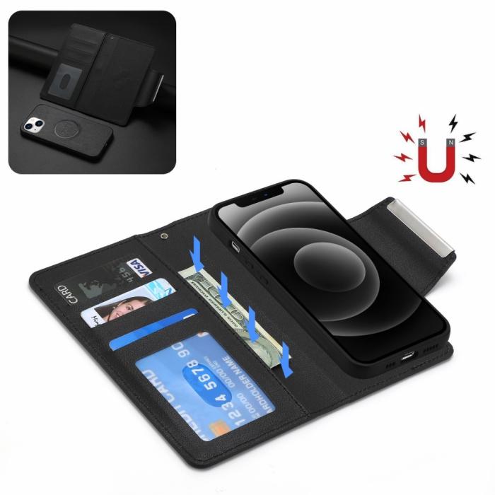 Bild 2,  iPhone 15 Plus 2in1 Magnet Fodral Svart