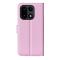  OnePlus 15 Fodral Litchi Läder Ljus Rosa