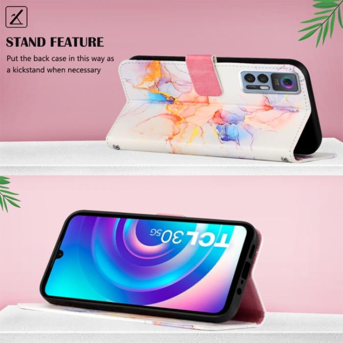 Bild 3,  TCL 30+ (2022) Fodral Marmor Galaxy Vit