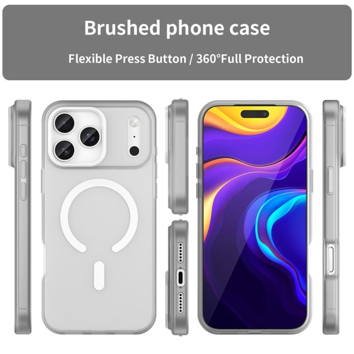 Bild 3,  iPhone 17 Pro Max Skal MagSafe Hybrid Vit