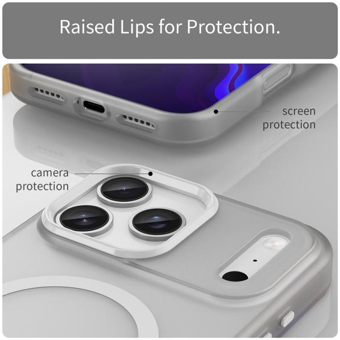 Bild 6,  iPhone 17 Pro Max Skal MagSafe Hybrid Vit