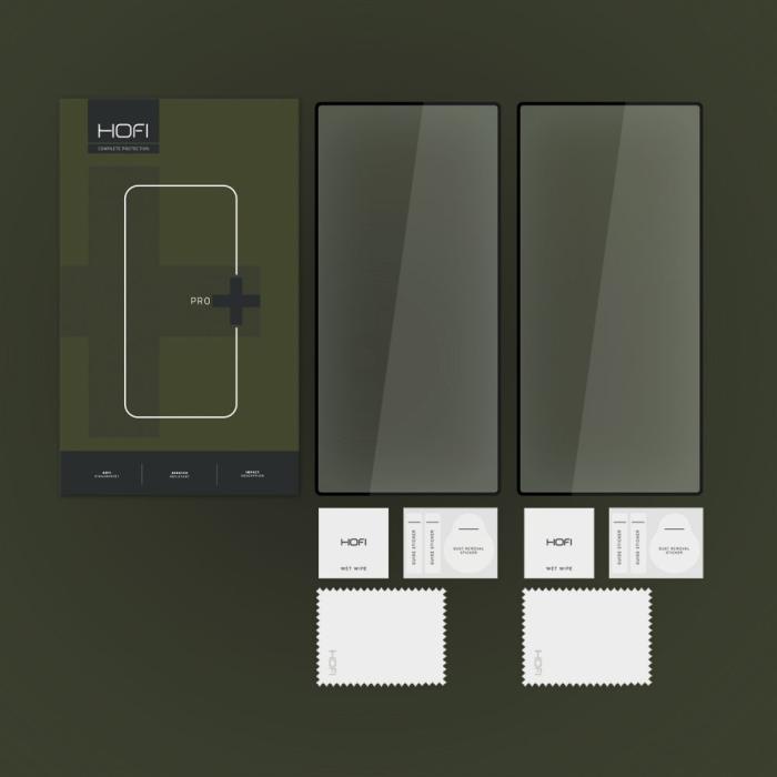 Bild 2, HOFI HOFI Galaxy S24 Ultra 2-PACK Skärmskydd Pro+ Heltäckande Svart