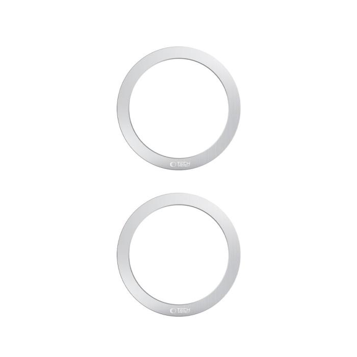 Bild 2, Tech-Protect Tech-Protect 2-PACK Magnetisk MagSafe Ring Silver