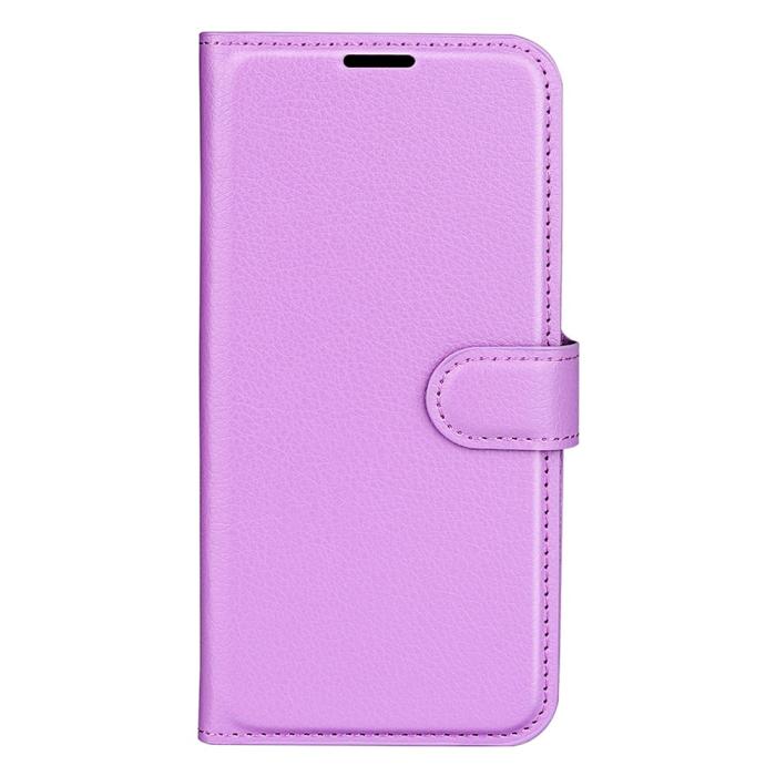 Bild 5,  Samsung Galaxy S25 Plus Fodral Litchi Läder Lila