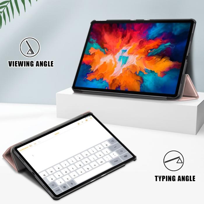 Bild 2,  Lenovo Tab P11 Pro - Tri-Fold Fodral - Roséguld