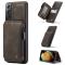 CASEME Samsung Galaxy S21 Plus - CASEME Skal med Plånboksfunktion - Mörk run