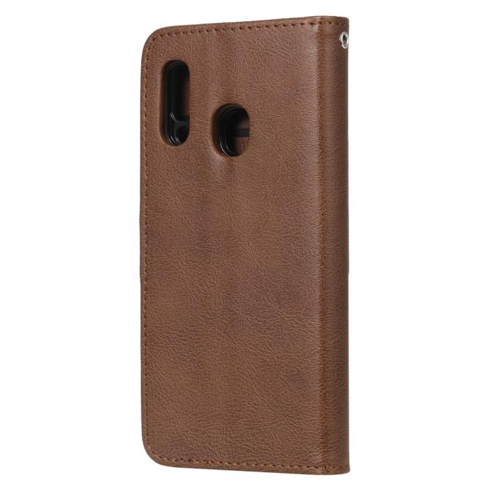 Bild 3,  Samsung Galaxy A20e - 2in1 Magnet Skal / Plånboksfodral - Brun