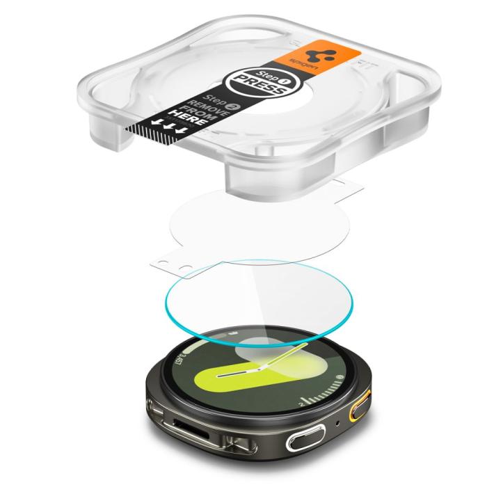 Bild 2, Spigen Spigen Galaxy Watch 8 44 mm 2-PACK Skärmskydd GLAS.tR 