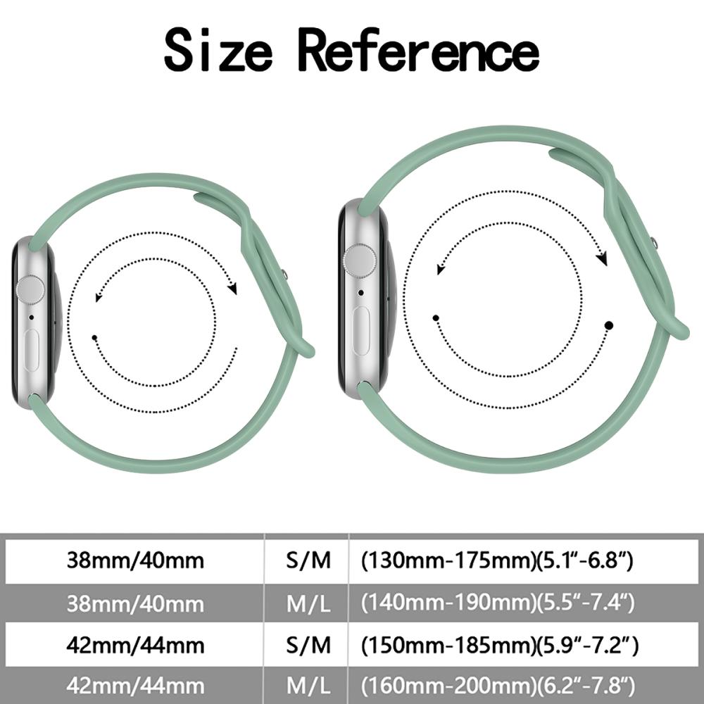 ColorPop Silikon Armband Butterfly Apple Watch 42/41/40/38 mm (M/L) Tallgrön