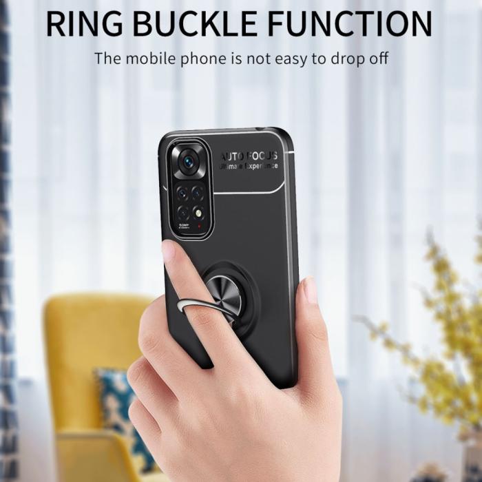 Bild 4,  Xiaomi Redmi Note 11 4G Skal Ring Blå